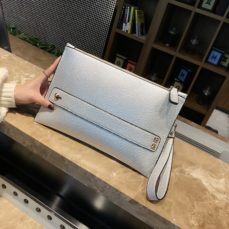 Women Envelope Clutch Bag PU Leather Female Day Clutches Red Women Handbag Wrist clutch purse evening bags bolsas