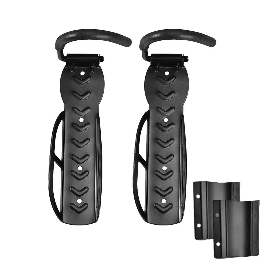 Soporte de pared para bicicleta de 2 piezas, colgador de pared de alta resistencia, sistema Vertical de almacenamiento de 66 libras, para cobertizo interior, para bicicletas de carretera: Rojo