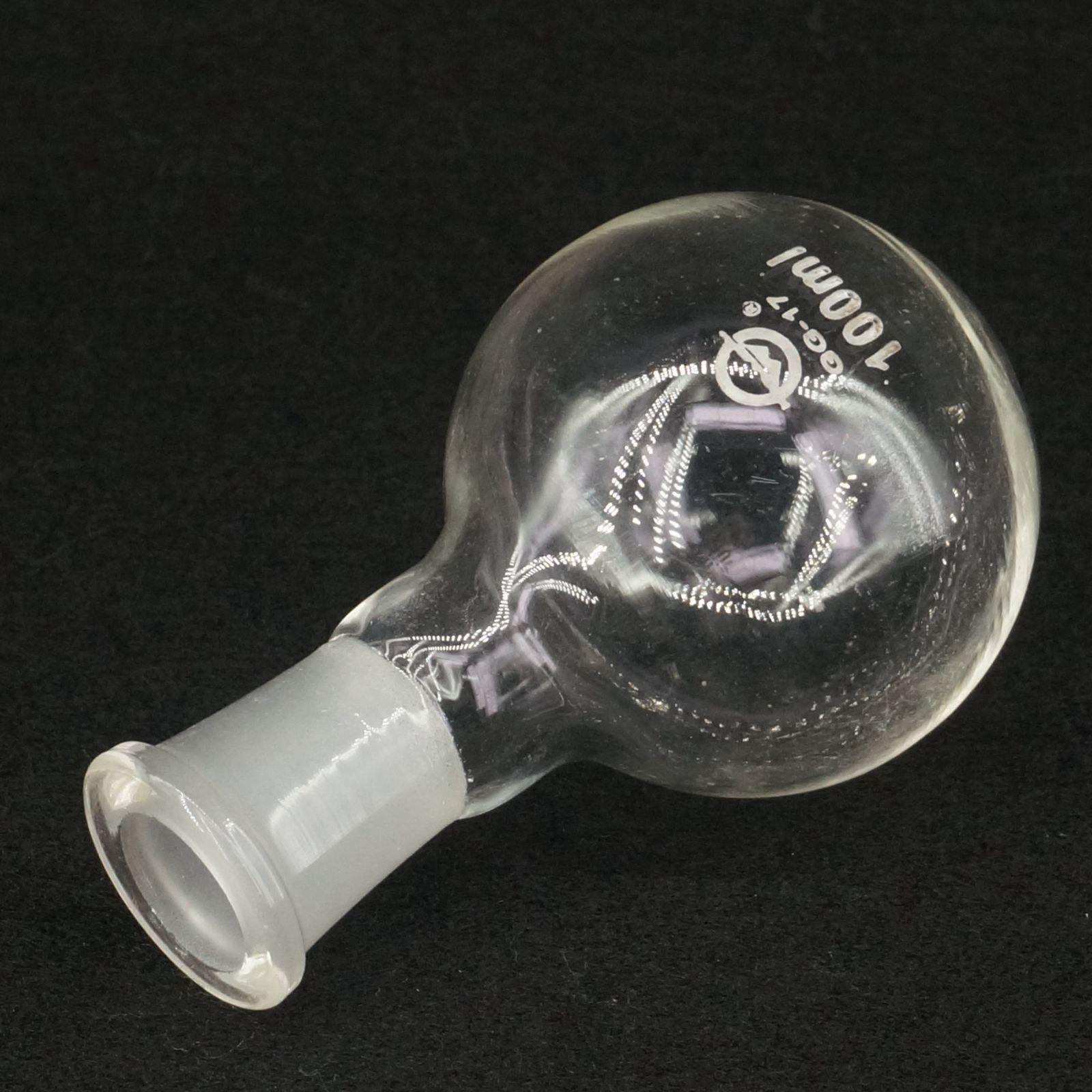 100Ml 19/26 Joint Borosilicaatglas Fles Ronde Bodem Enkele Korte Hals Lab