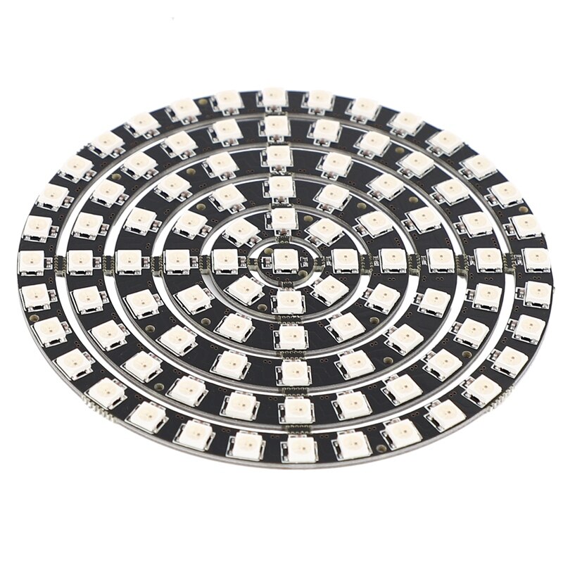 WS2812 SK6812 Radius 110mm LED Ring 5050 DC5V DIY LED Ring Built-In RGB Addressable LED Ring 93 Bits LEDs