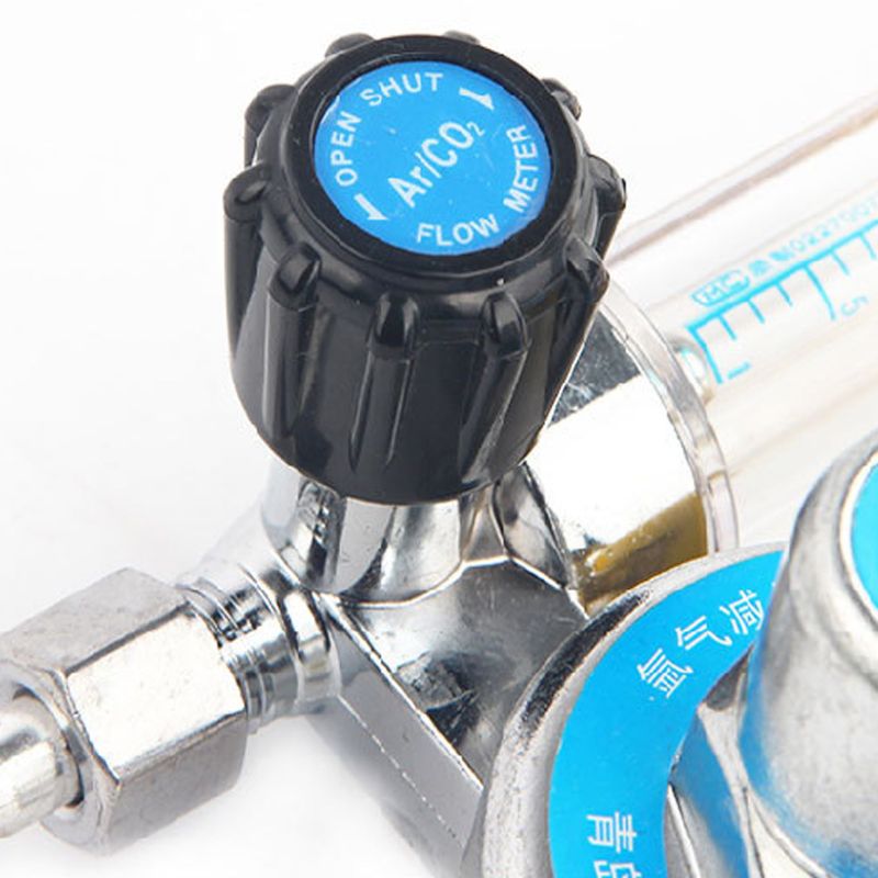 Argon CO2 Pressures Reducer G5/8\" 0-25Mpa Tig Flow Meter Welding Regulator Gauge