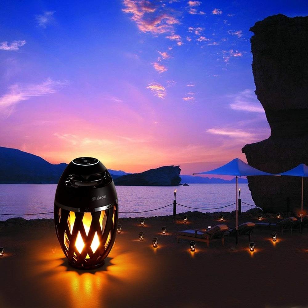 96 LED Vlam draadloze bluetooth speaker Sfeer Lamp led Speaker Tafel led draadloze speaker