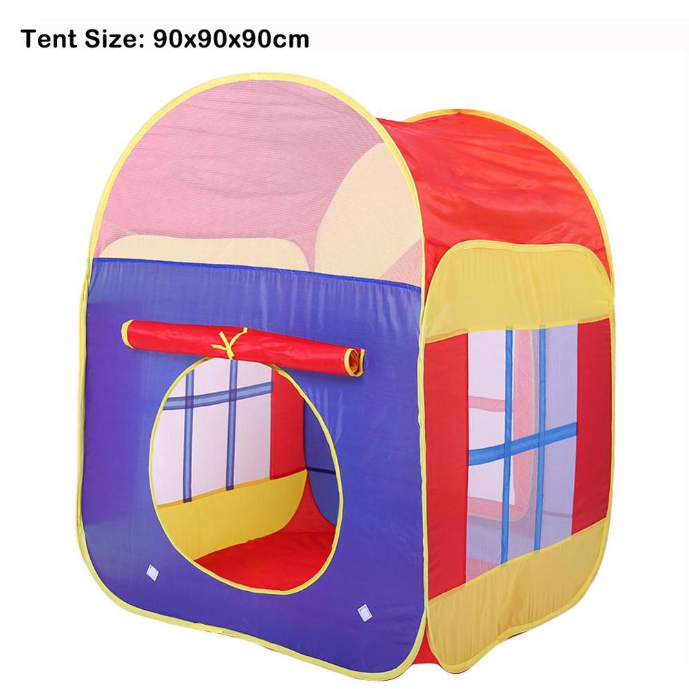 La Tenda del capretto Casa Portatile Castello Della Principessa 123*116 centimetri Regalo Appendere la Bandiera Dei Bambini Teepee Tenda Tenda del Gioco Di Compleanno Di Natale regalo: 254683