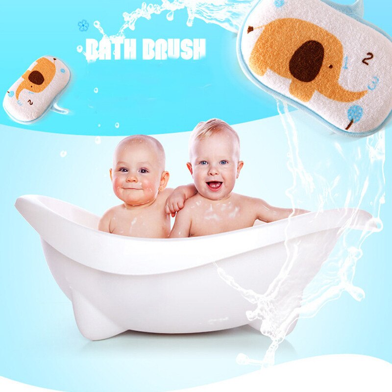 Leuke Pasgeboren Baby Douche Bad Spons Wrijven Baby Peuter Kinderen Bad Geborsteld Katoen Wrijven Kinderen Body Wash Handdoek Accessoires