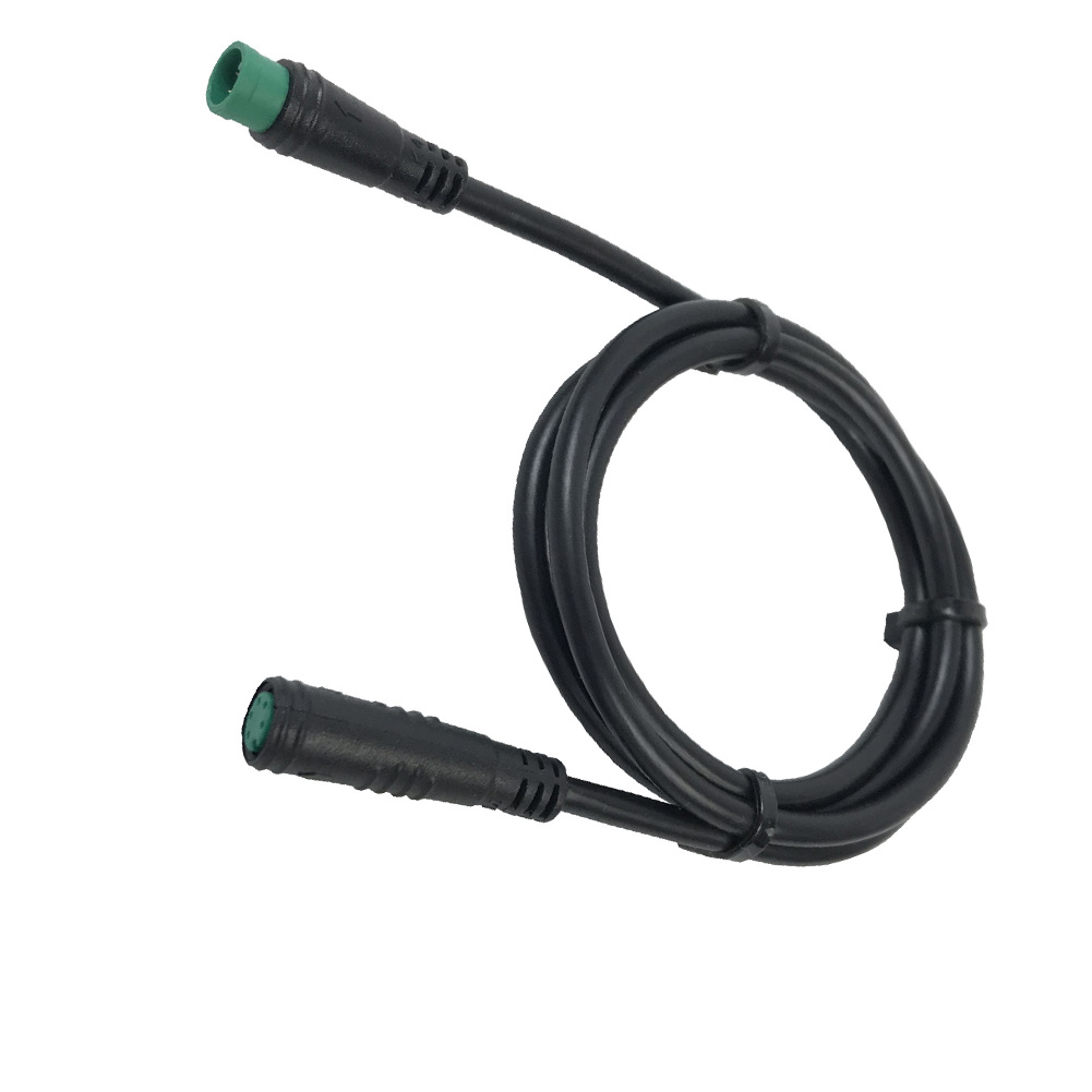 50CM 5Pin Männlich Zu Weiblich E-bike Verlängerung Kabel Grün Stecker Für Elektrische Fahrrad Bafang Display Verlängerung Kabel wasserdicht
