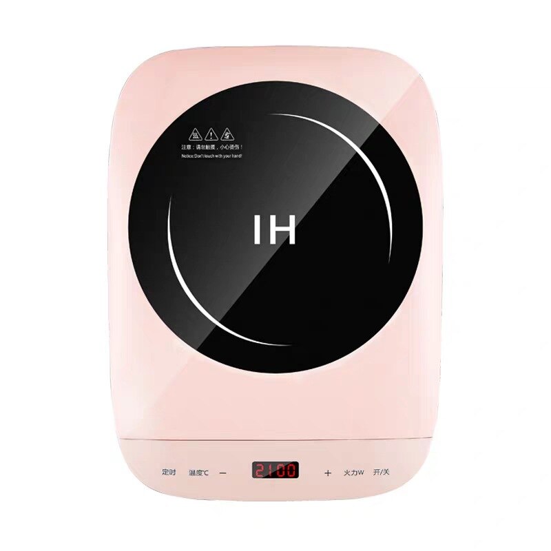 Cuisinière à Induction Smart électrique four plaque contrôle précis cuisinières plaque de cuisson cuisine table de cuisson marmite 2100W: Pink