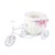¡OFERTA ! Cesta decorativa de flores para bicicleta, nueva cesta de flores de plástico para almacenamiento, triciclo blanco, de bicicleta, macetas decorativas para fiestas