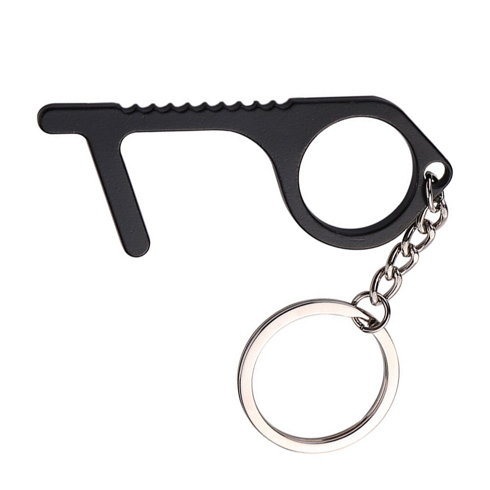 Non-contact Door Opener Multi Key Chain 1PCS Metal Press Button Tool Portable Outdoor Public Elevator Hygiene Touch Gadgets