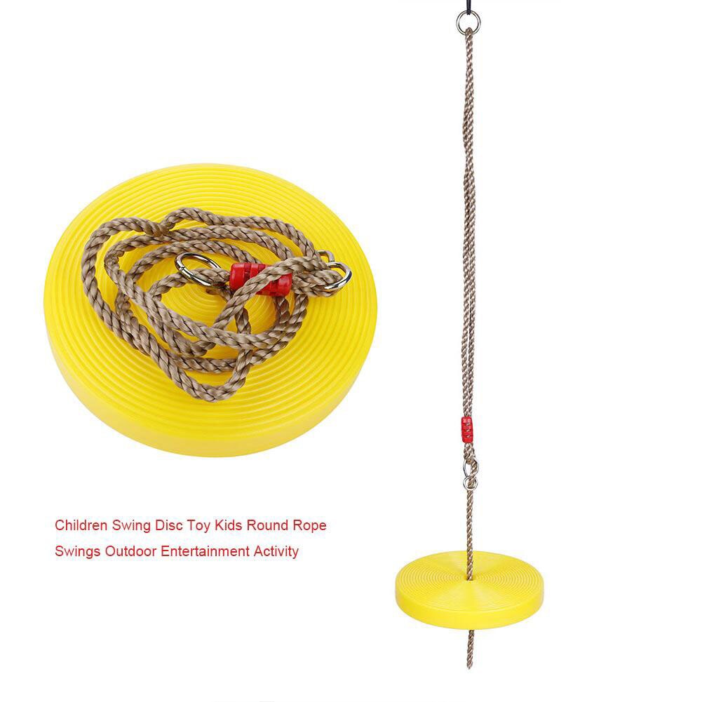 Kinderen Schommel Plastic Disc Swing Outdoor Indoor Opknoping Plaat Klimmen Touw Met Platforms En Disc Schommel Kinderen Speelgoed