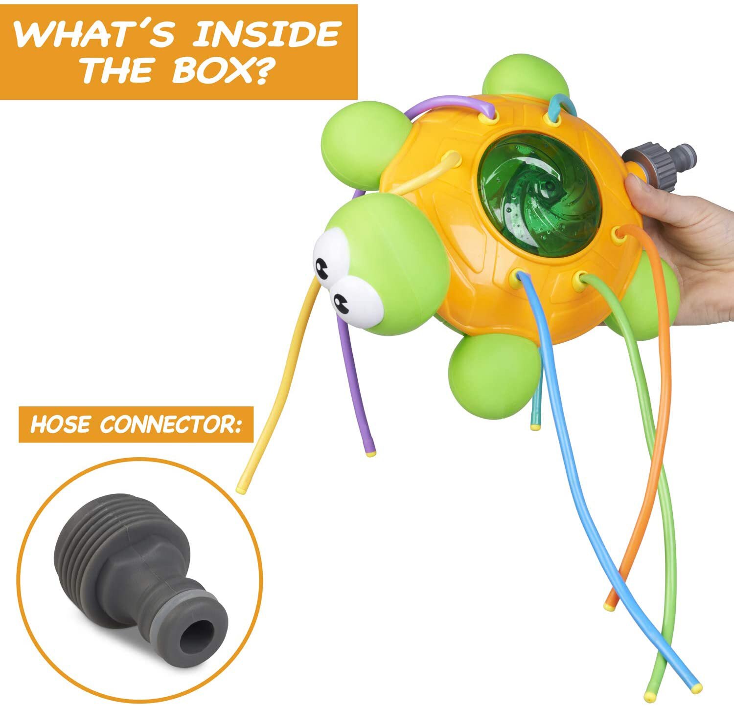 Outdoor Waternevel Sprinkler Voor Kinderen En Peuters Achtertuin Spinning Schildpad Sprinkler Speelgoed Wiggle Buizen Spatten Plezier Voor Zomer