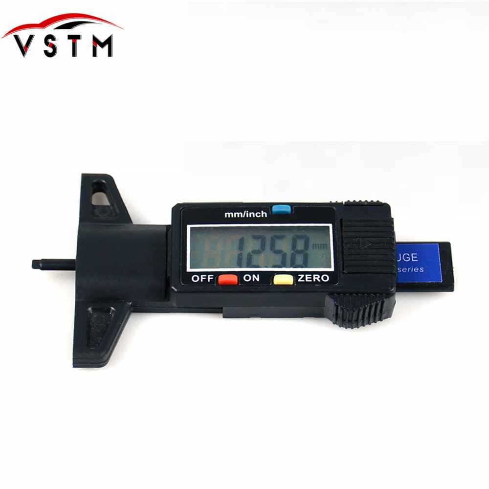 Auto Car Digital Tire Tread Depth Gauge Measurer Tool Caliper LCD Display Tread Checker Tire Tester For Cars