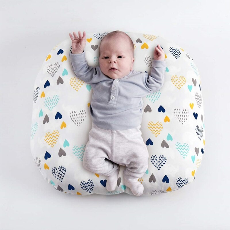 634F Pasgeboren Lounger Cover Ultra Baby Lounger Kussensloop Zachte Comfortabele Verwijderbare Baby Kussen Hoes