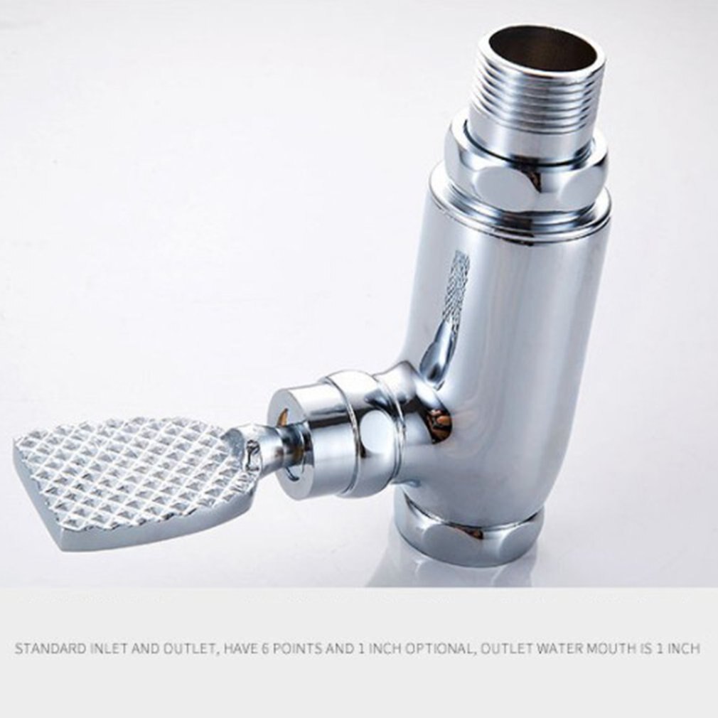 Copper Delay Valve Stool Flushing Valve Foot-pressing Time Delay Self Closing Toilet Flush Valve Urinal Flush Valve