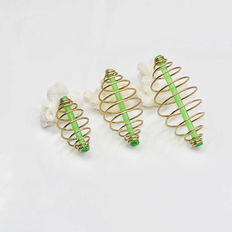 10/5 Pcs Fishing Bait Spring Lure Inline Hanging Tackle Stainless Steel Feeder Fishing Tools Fishing Accessories