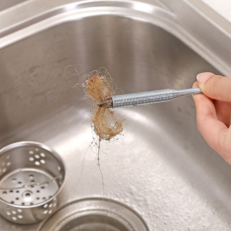 60cm Kanalisation Reinigung Pinsel flexibel Hand-Preis pressable kanalisation Pflücker Biegsamen Waschbecken Wanne Wc baggern Küche Zubehör