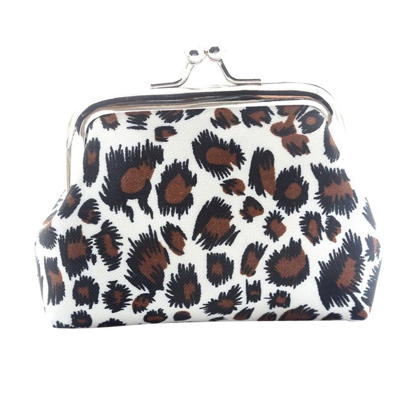 Women Coin Purses Lady Retro Vintage Leopard Hasp Small Wallet Change Pouch Key Card Holder Clutch Purse кошелек женский#Y