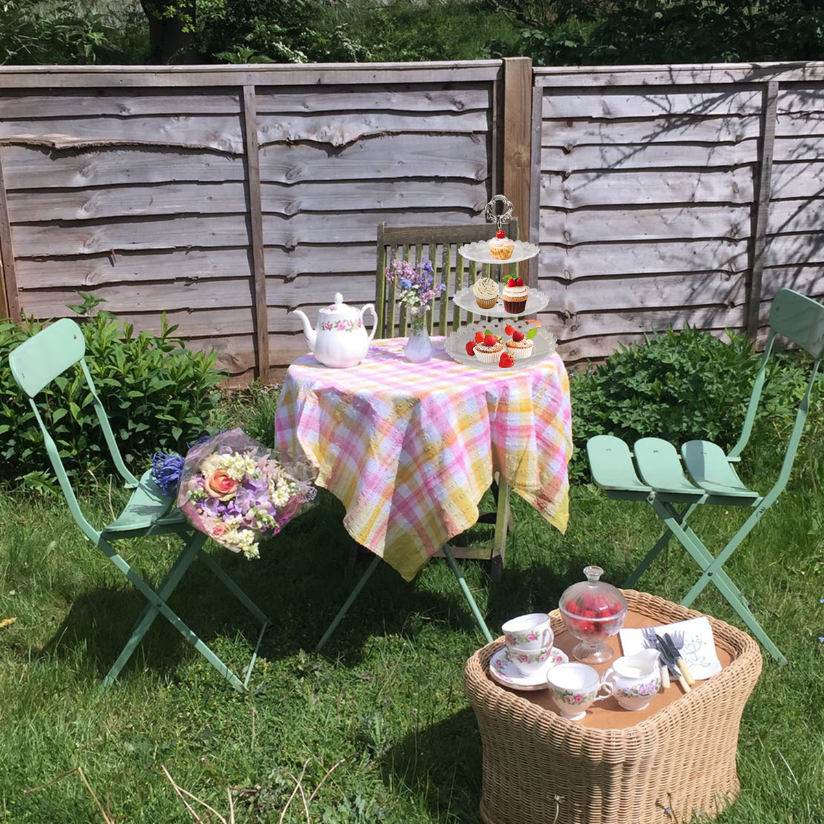 Stojak na ciasto 3-poziomowy Duża Pojemność Stojak na Wesele Urodziny Bankiet Ekspozycja Ciast Talerze na Owoce Podajnik na Desery Kuchnia
