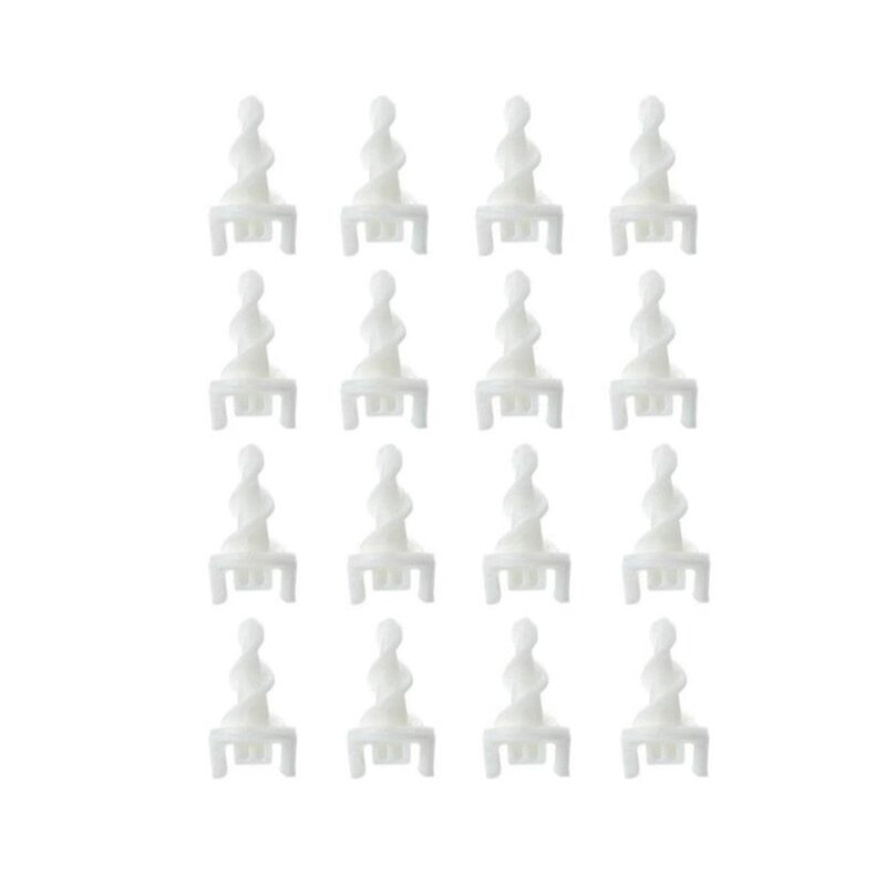 Dzieci silikonowa łopatka robić uszu zestaw narzędzi robić czyszczenia uszu spiralne uszy odkurzacz wosku z uszu narzędzie robić usuwania 16 pielęgnacja miękki spiralny wacik zestaw 1 zestaw: biały