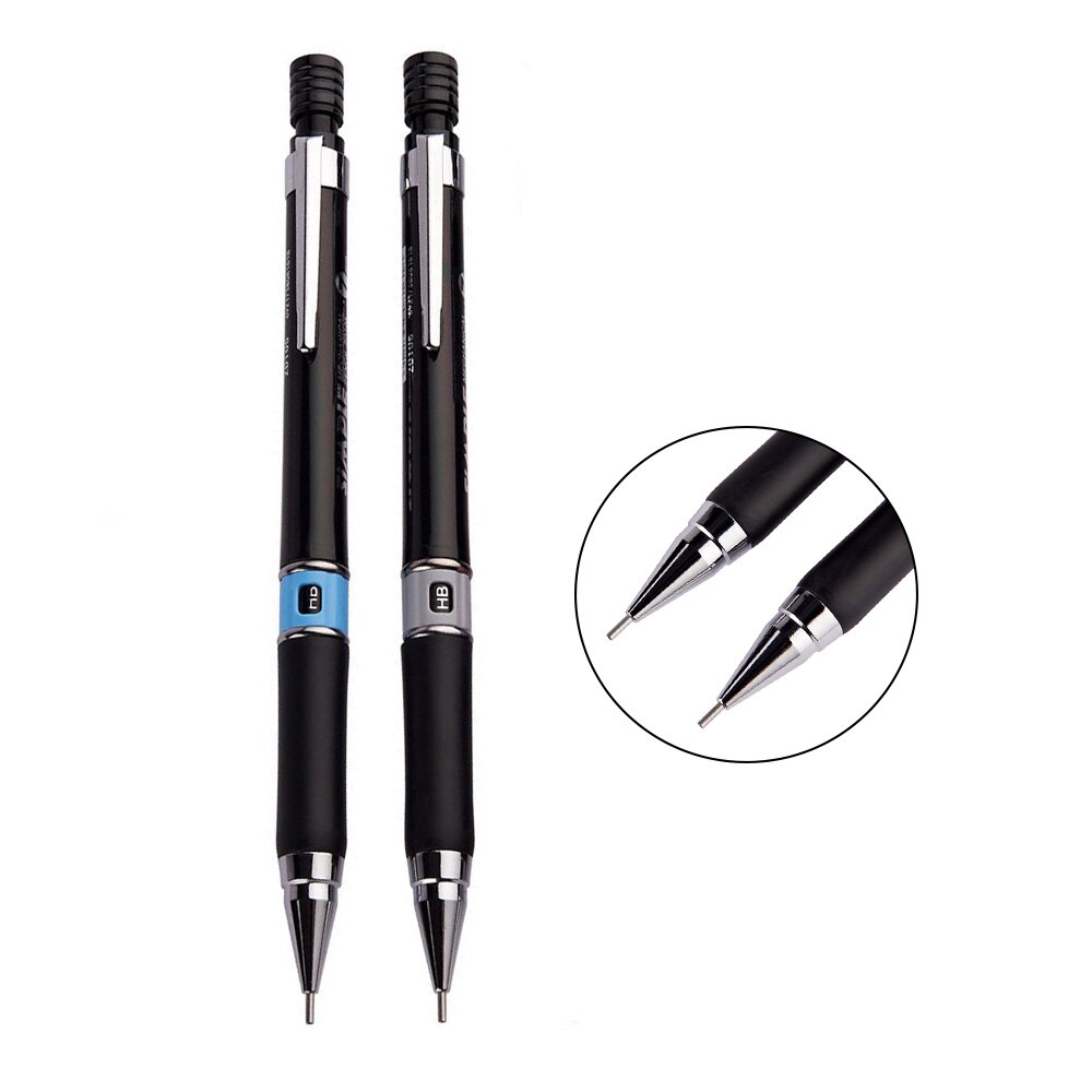Umitive 0.5mm/0.7mm HB Mechanical Automatic Pencil With Eraser For Kids Exams Sketch Drawing School Supplies Stationery