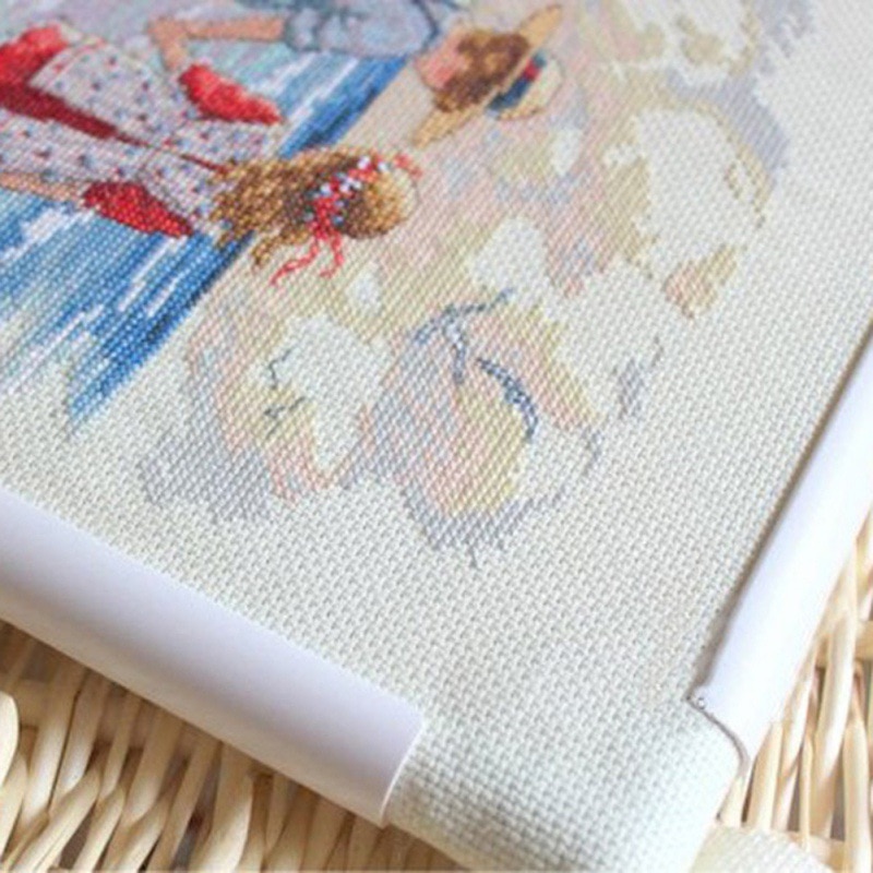 Square Plastic Embroidery Frame Set Cross Stitch Craft Tool Clip Type Frame Hoop DIY Sewing Crafts Tools