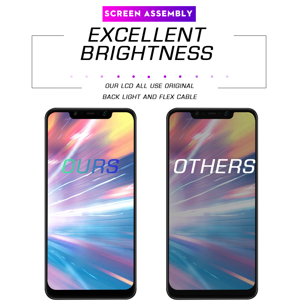 AUMOOK – écran tactile LCD avec châssis, 6.18 pouces, AAA, pièce d&#39;origine pour Xiaomi Pocophone F1