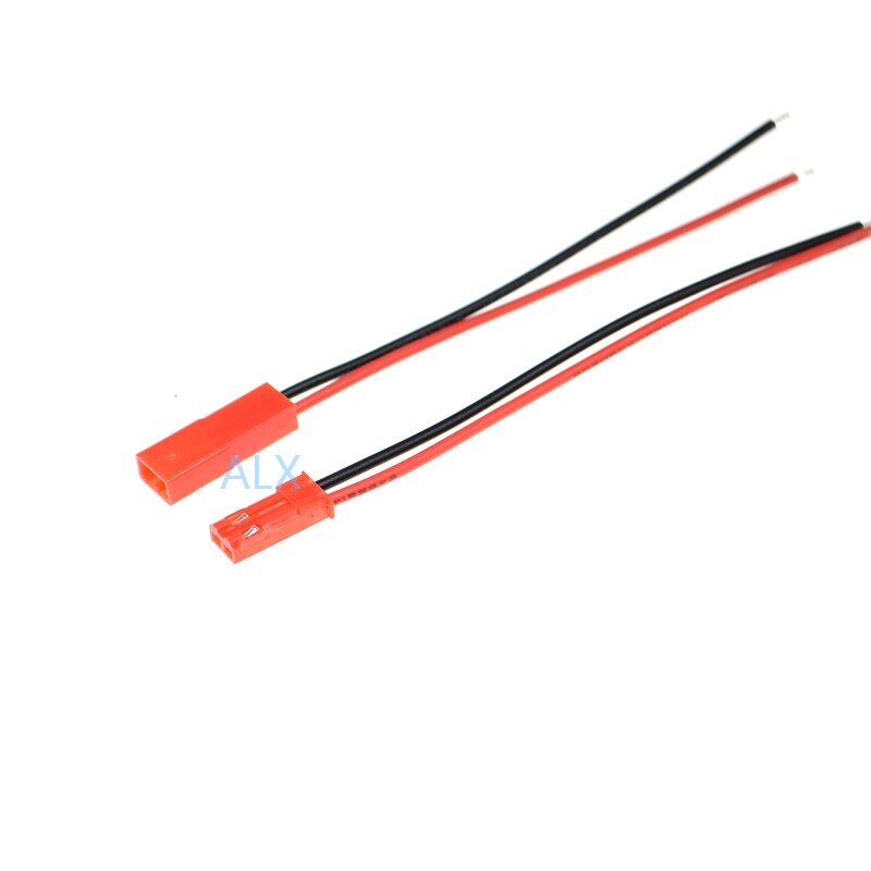 10Pairs 100MM JST CONNECTOR 2PIN PLUG CABLE MALE+FEMALE WIRE 2 PIN FOR RC BATTERY PCB