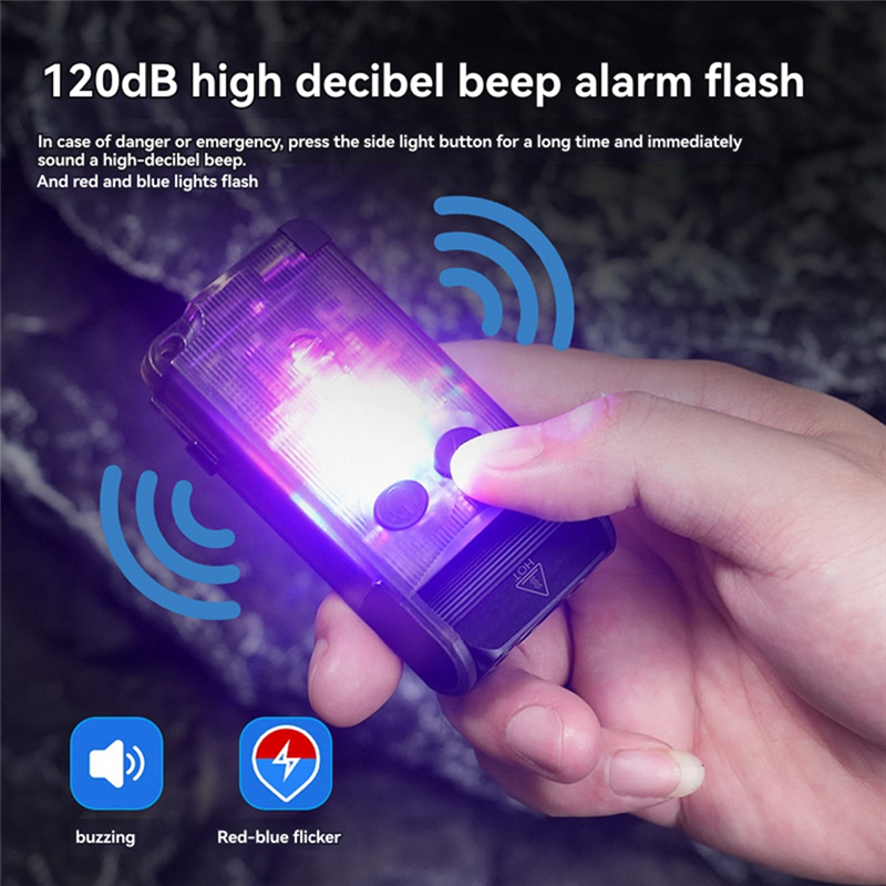 B50b-v30 lommelygter nøglering powerbank nøglering lys camping fiskelommelygte nødsituation