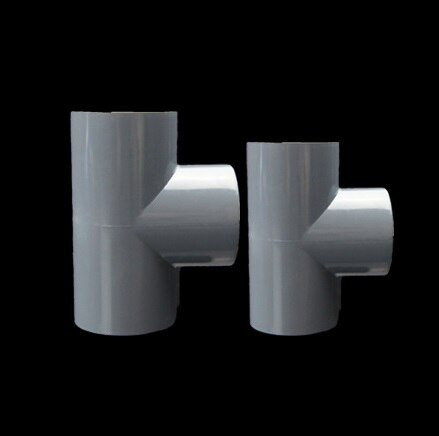 SANKING UPVC 63mm Three way Tee Aquarium Pipe Joint Fitting PVC Water Tank connector: FEIYA GRAY