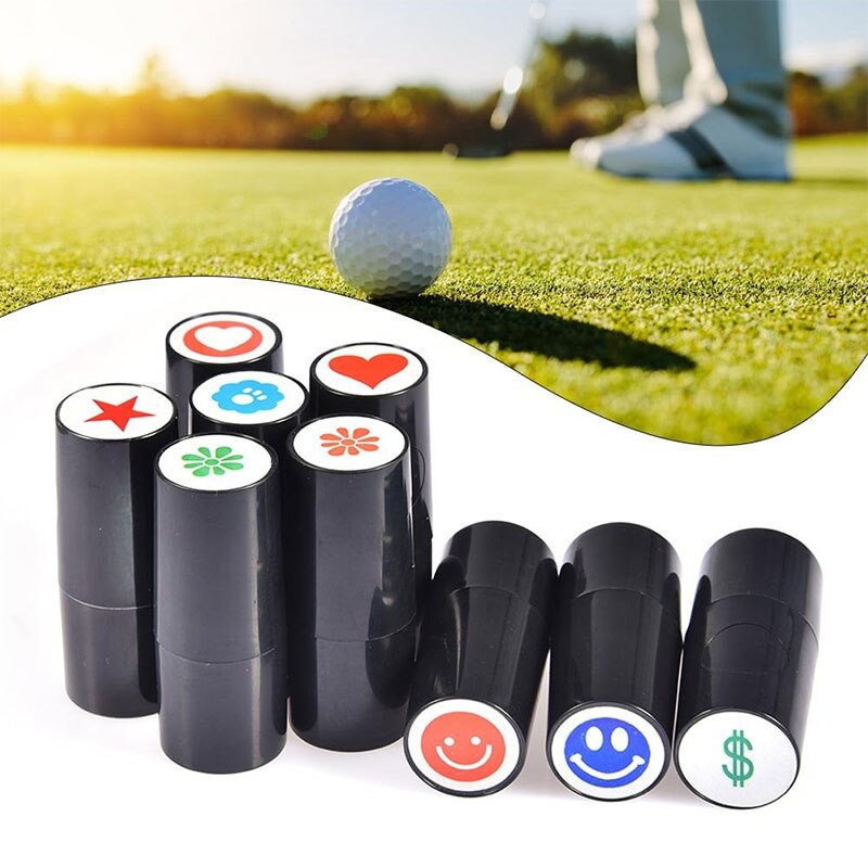 Hurtigtørrende stempel stamper golf segl udendørs sportslig silikone ikke falme handling korrektionsenhed skala bold søm golfbold stamper