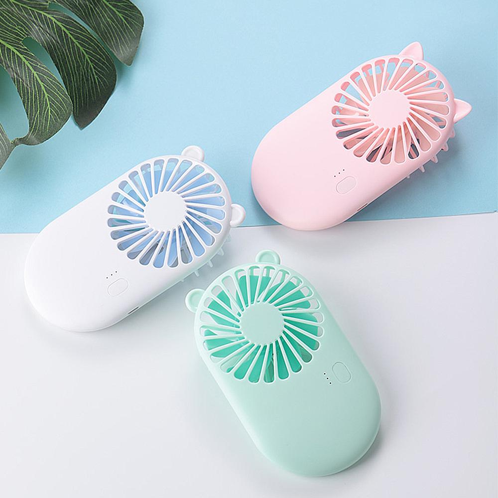 Koele zomer multi-color usb-ventilator, schattige draagbare, oplaadbare ventilator, 3- standenkoeler voor op reis, kantoor, bureau, staande ventilator