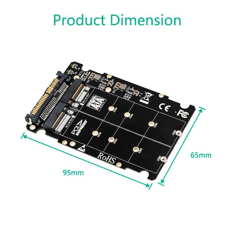 Adattatore SSD M.2 a U.2 2in1 M.2 NVMe e SATA-Bus NGFF SFF-8639 convertitore adattatore PCIe SSD M2 20 PCI-e S30 U.2 Dropshipping V9N6