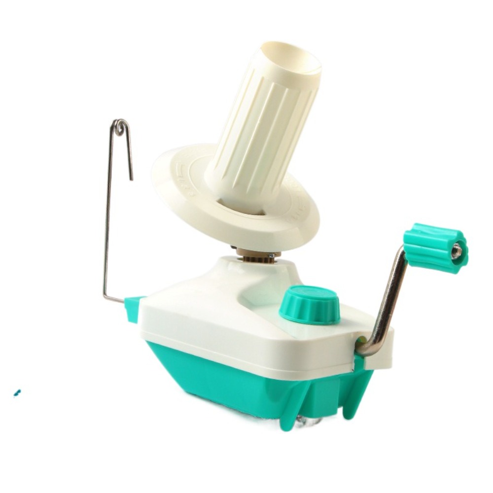Kabelhaspel Handbediende handmatige wollen balhaspel Swift DIY Handheld Winder Machine Plastic draagbare garenhaspel Kronkelende: Light Grey