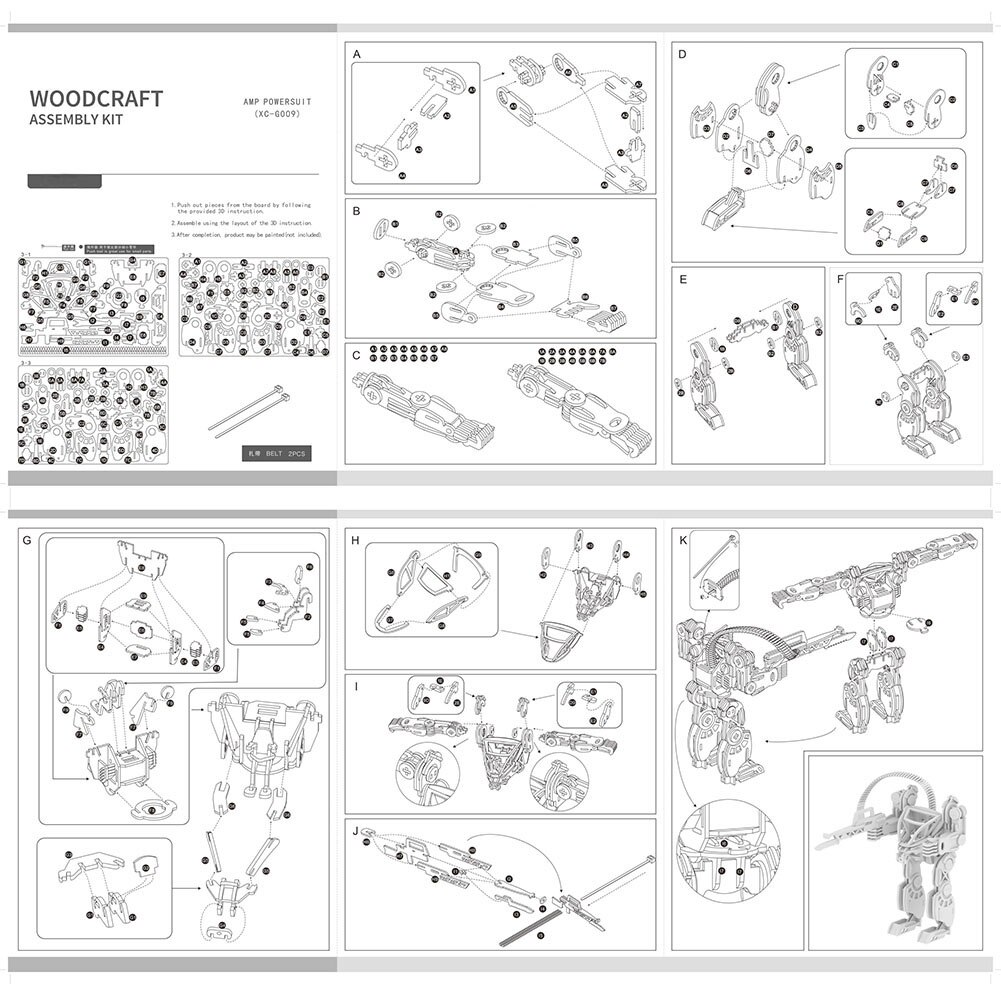 3D Puzzel Houten Cartoon Zelf-assemblage Speelgoed Kids Diy Woodcraft Bouwpakket Assemblage Speelgoed Hersenen Spel Drie-Dimensionale puzzel