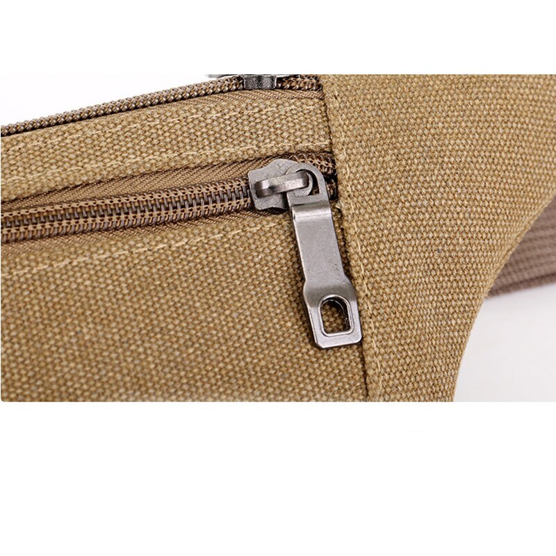 Canvas Fanny Pack Vrouwen Taille Tas Met Oortelefoon Gat Mannen Hip Bum Bag Reizen Purse Pocket Fit 6 "Telefoon voor Wandelen Hardlopen