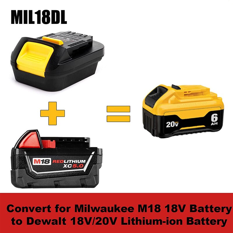 MT20DL Battery Adapter Converter for Makita Bosch Milwaukee M18 18V Li-ion Battery Convert to For Dewalt 18V 20V Power Tools