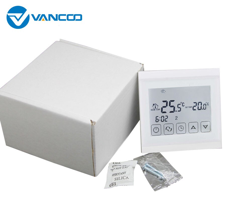 Vancoo Room thermostat Digital Temperature Controller Touch Screen Thermostat for Underfloor Heating for Thermal Actuator Valve