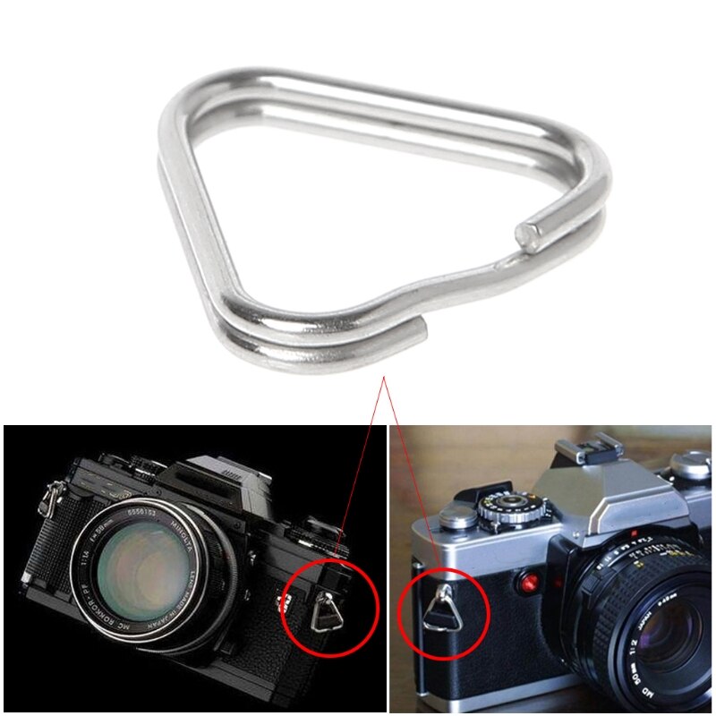 10 Stks/set Metalen Driehoek Ringen Split Digitale Camera Strap Haak Vervangende Onderdelen A6HE