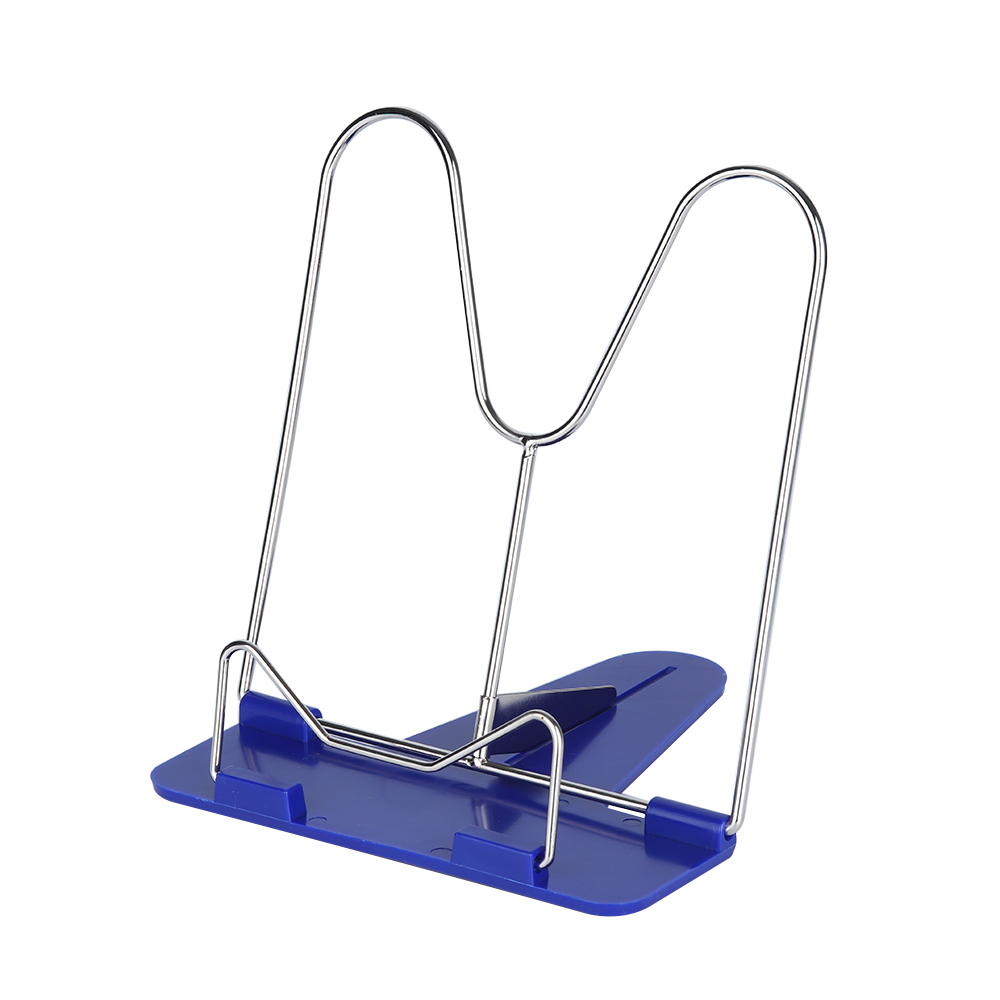 1pc Portable Foldable Reading Adjustable Angle Reading Book Stand Document Holder Bookends Book Organizer