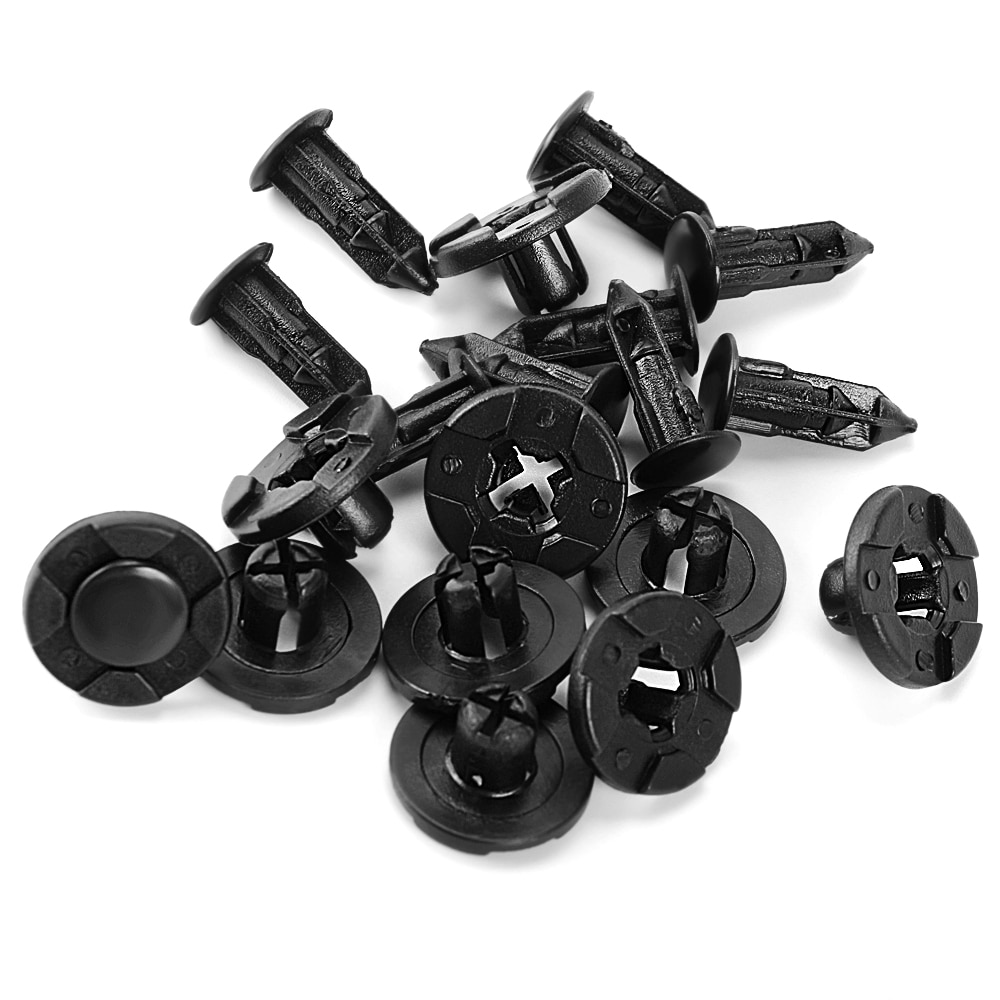 20pcs 8mm Gat Auto Fastener Auto Universele Bumper Vaste Klem Push Type Clip voor Auto Serie Fastener Voor nissan Renault