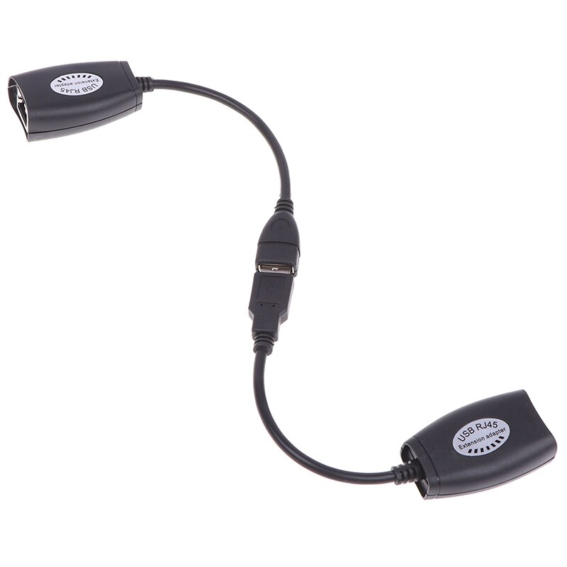 USB UTP Extender Adapter Over Single RJ45 Ethernet CAT5E 6 Cable Up to 150ft