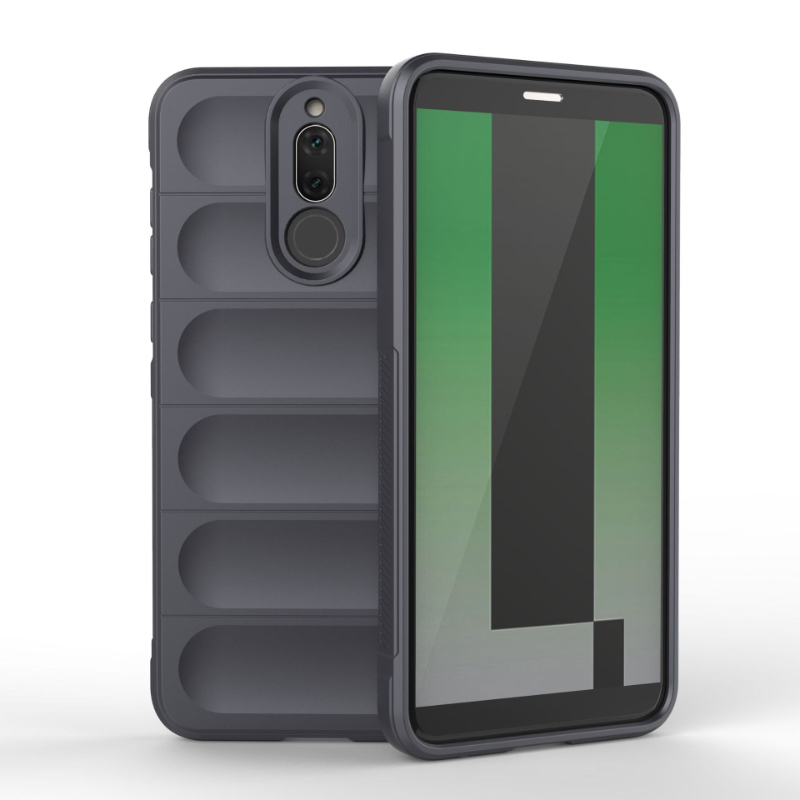 Case For Huawei Mate 10 Lite 20 Lite 4g Back Cover Case Shockproof Armor Phone Cases Liquid Silicone Anti-fall Funda Coque: aluminum / Dark Grey