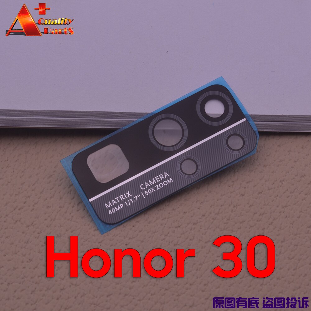 Original Zurück Hinten Kamera Objektiv Glas Abdeckung Ersatz Abdeckung Für Honor 30 Pro + 30S Ansicht 30 v30 pro: Orange