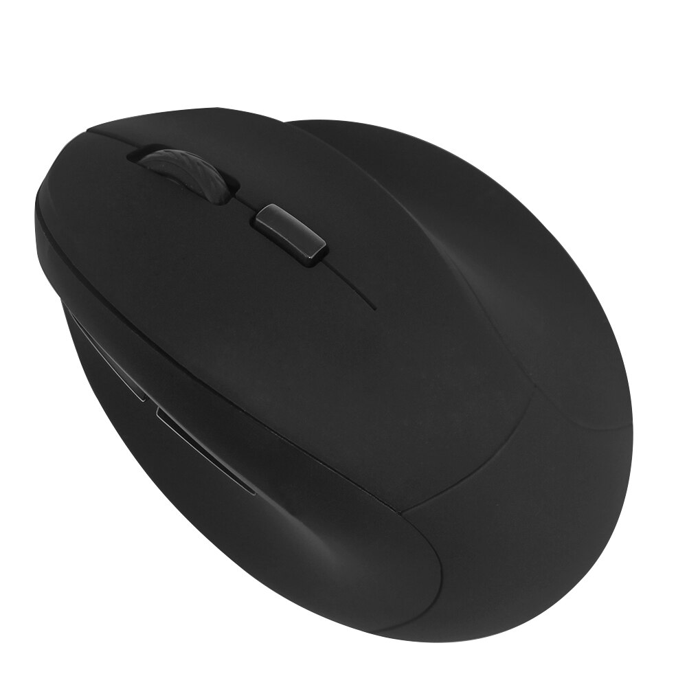 CHYI Vertical Wireless Mouse Rechargeable Ergonomic Gaming Mice 1600 DPI 2.4G USB Optical 6D Office Mouse For PC Laptop Computer: Black