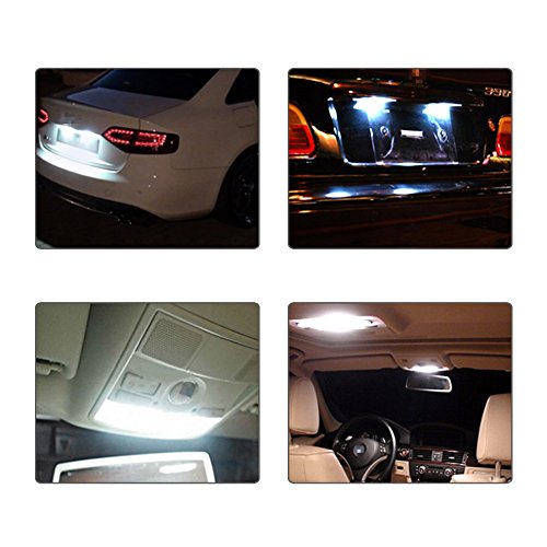 10 unids/lote blanco COB C5W bombillas LED 12V 24V coche Auto adorno cúpula luces LED interiores lámpara techo bombilla de lectura 31mm 36mm 39mm 41mm