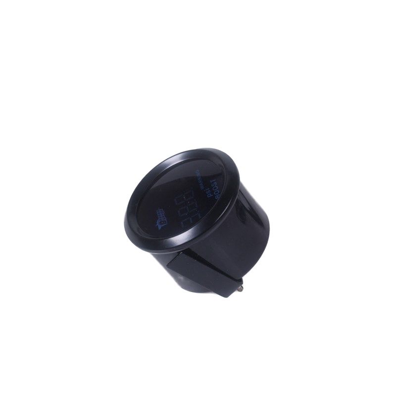 52mm Digital Turbo Boost Gauge Meter with Sensor Unit -15~30 PSI Blue light And Red Warning Light