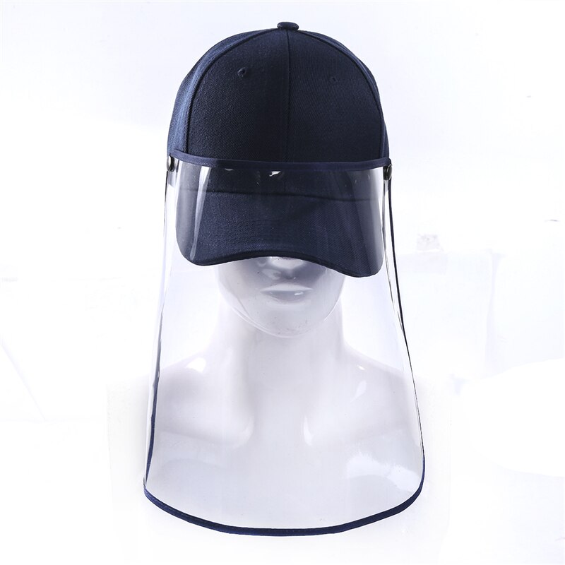 Womne hombres adultos sólido Anti Spray seguridad sombreros de sol claro gorras de béisbol con cubiertas de protección facial completo Hugh