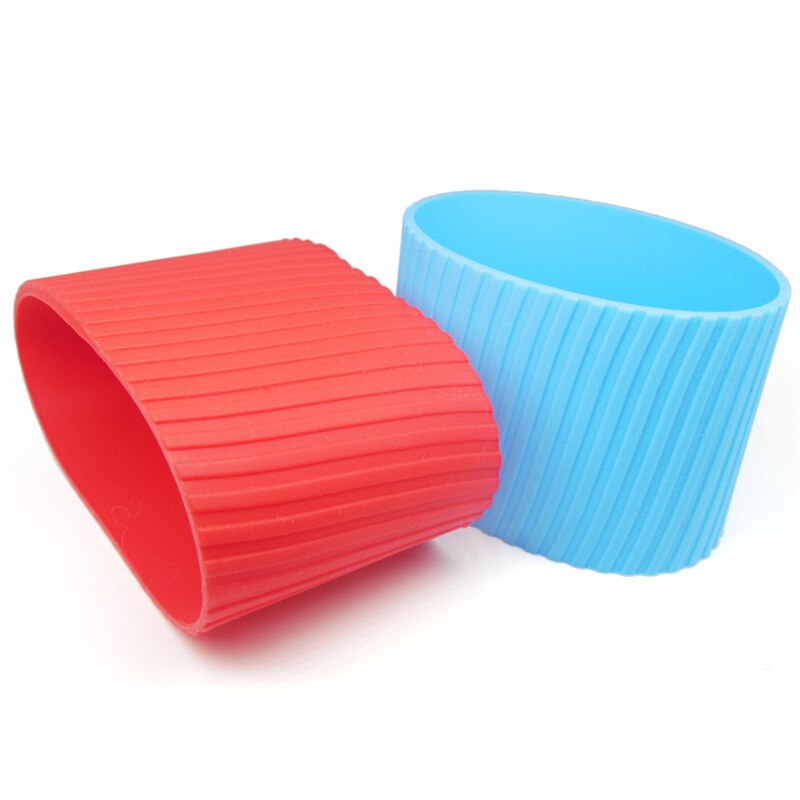 Enveloppe de tasse à café en Silicone, manchons de tasse en céramique, Recyclable, résistant à la chaleur, manchons de tasse d'eau, couvercle de tasse Plumyl
