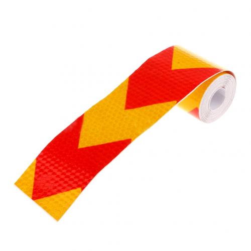 3m Arrow Marking Truck Car Reflective Safety Warning Conspicuity Sticker Tape: Red With Orange