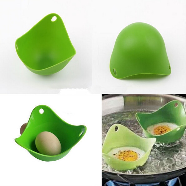 Silikon egg poacher kokk posjer pods kjøkkenverktøy baking kokekar posjert kopp