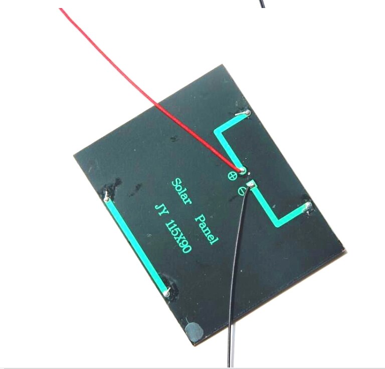 1.5w 12v solcellemodul polykrystallinsk solcellepanel med kabeltråd gjør-det-selv solcellebatterilader studie 115*90*3mm